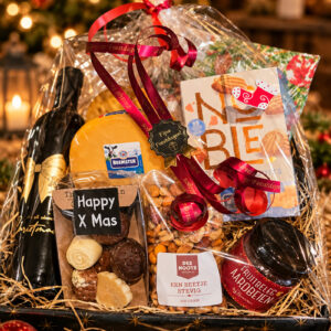 foto van een compleet kerstpakket